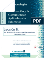 Lección 08. Robótica Educativa y Pensamiento Computacional