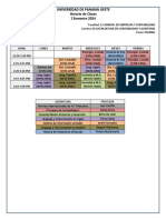 Horario 1 Semestre Del 2024