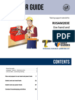 RIISAM203E Use Hand and Power Tools LEARNER GUIDE SAMPLE