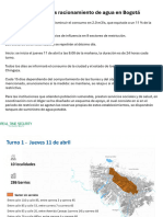 Restricciones Racionamiento de Agua en Bogotá