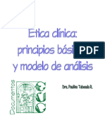 Ética Clínica Principios Básicos y Modelo de Análisis