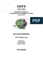 Deterioro Ambiental VS Desarrollo Económico y Social - Pinto Y Bazán 5to Electrónica