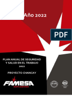 PL-GS-001 Plan Anual de SST 2022 - PROYECTO CHANCAY