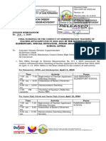 Division Order/ Memorandum/Advisory