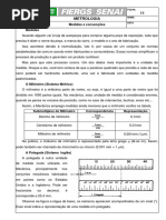 Conversão de Polegadas para Centímetros | PDF | Tecnologia e Engenharia