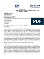 Decision Tree For Feature Selection To Diagnosis of Belt Conveyor Idler