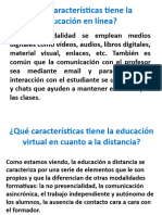 Caracteristicas de La Educacion en Linea Educacion Fisica