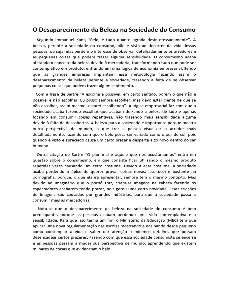 Reda o de filosofia pdf beleza sociedade