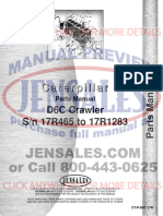 Caterpillar d6c Crawler Parts Manual S N 17r465 17r1283