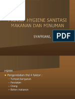 Prinsip Hygiene Sanitasi Makanan Dan Minuman