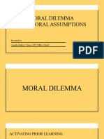 Moral Dilema and Moral Assumptions