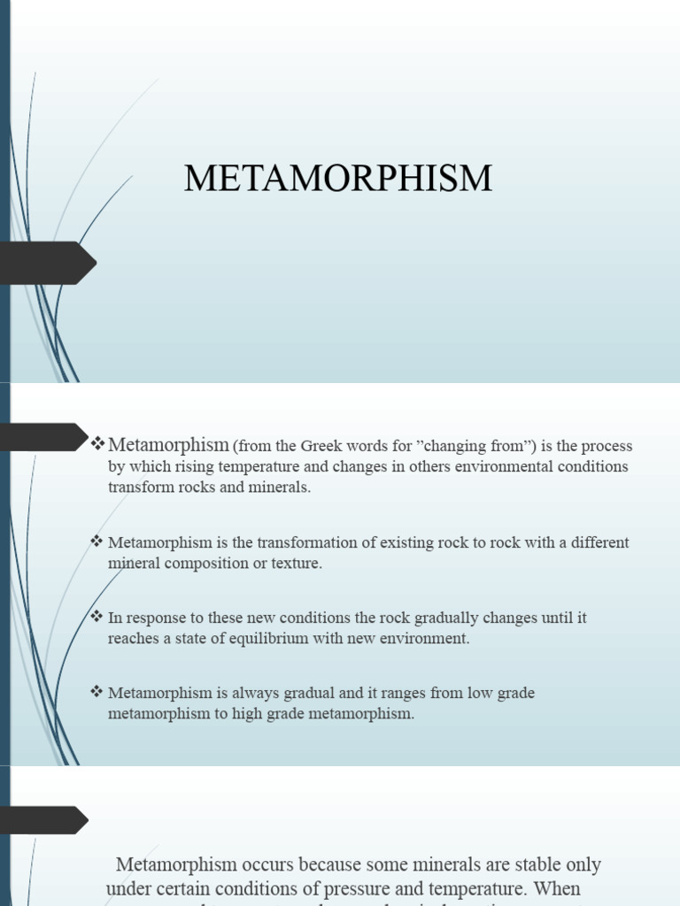 Metamorphism: Rock Transformation Basics | PDF