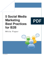 5 B2B Social Media Marketing Best Practices For b2b