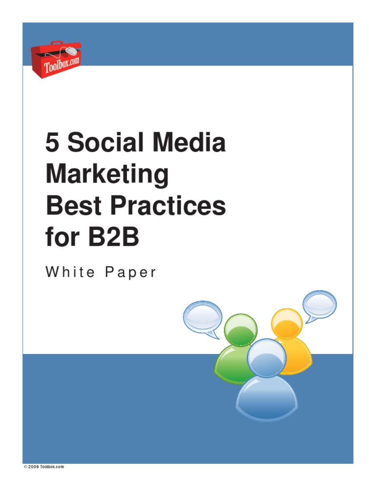 5 B2B Social Media Marketing Best Practices For b2b | PDF | Social ...