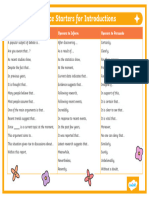 T e 1658740484 ks2 Sentence Starters For Introductions Word Mat - Ver - 1