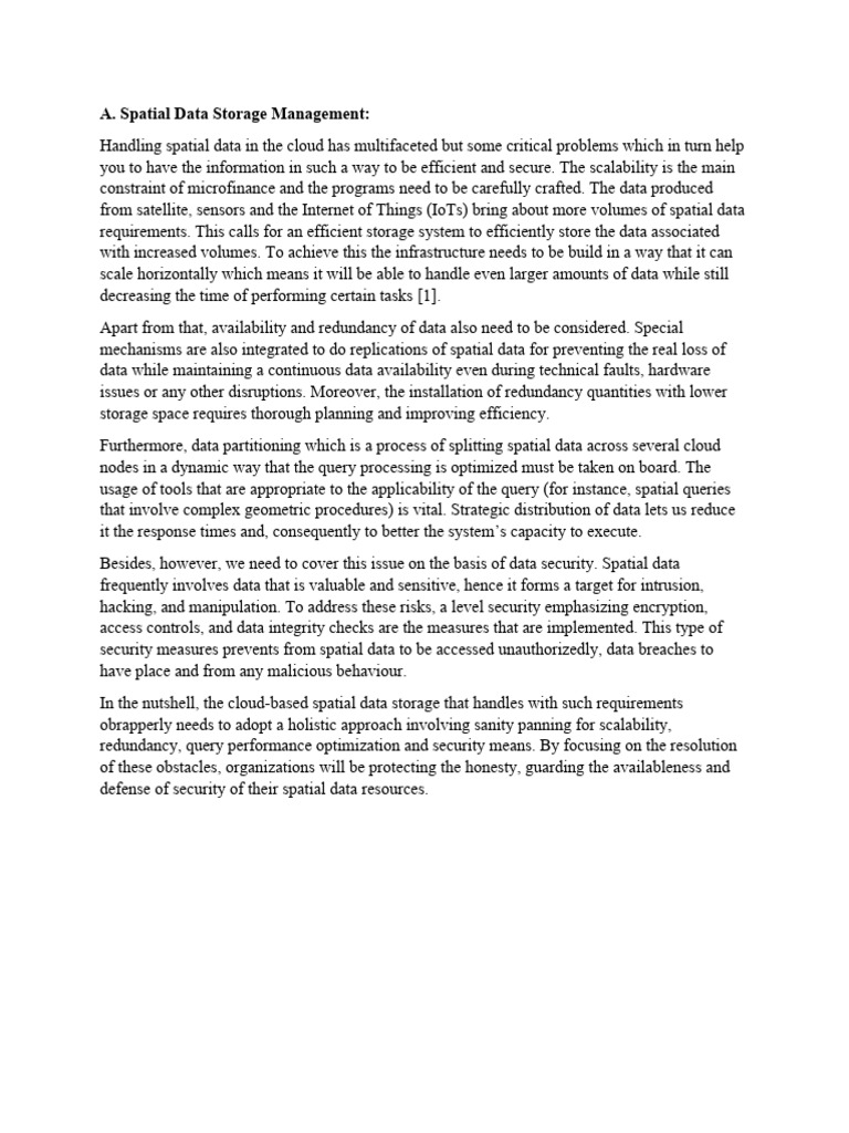 Article 1 | PDF | Spatial Analysis | Scalability