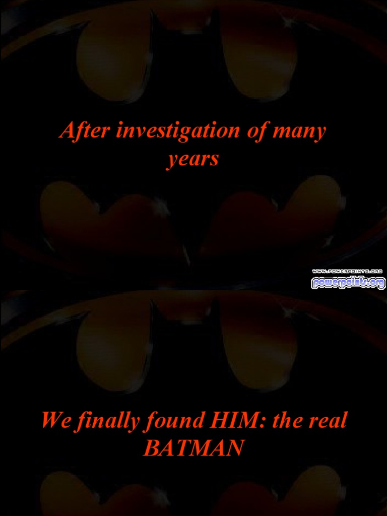 The Search for the Real Batman | PDF