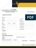 Employee Data Form