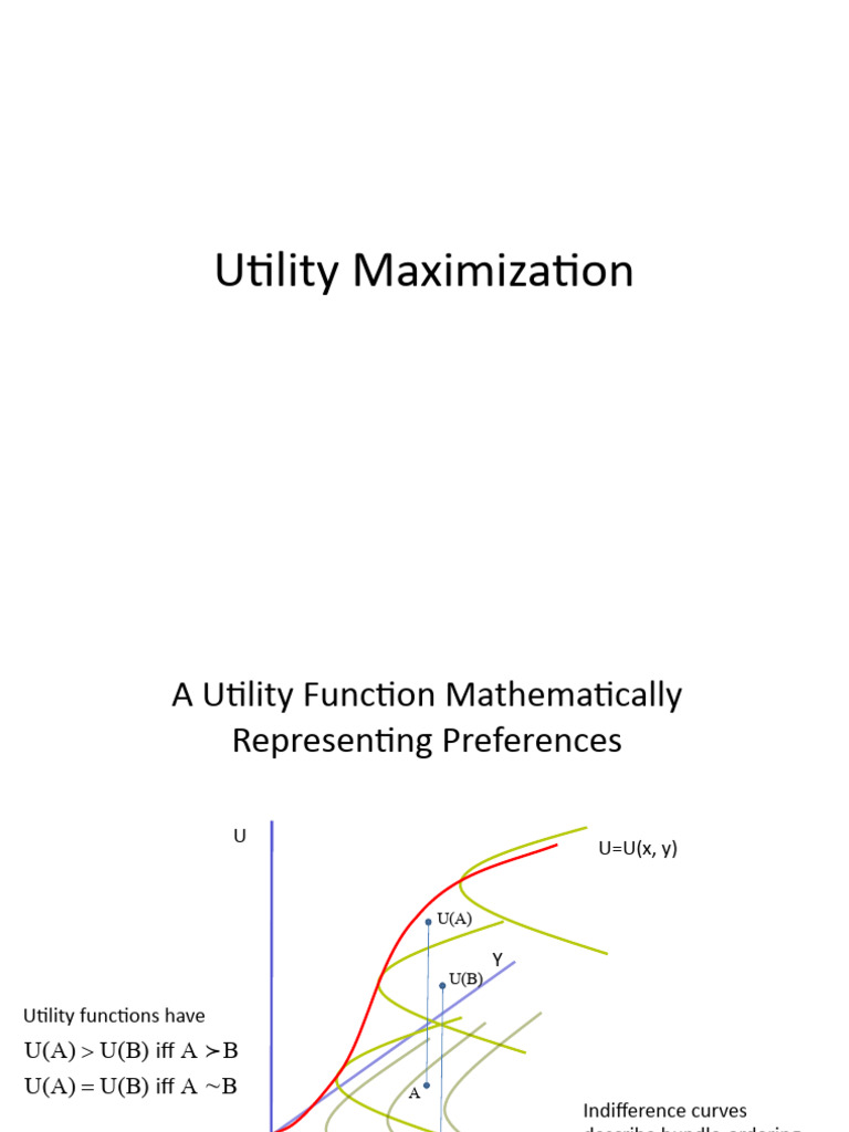 Utility Maximization Techniques | PDF | Utility | Applied Mathematics