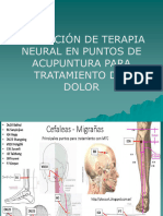 Clase 4. Aplicacion de Terapia Neural en Puntos de Acupuntura Para Tratamiento Del Dolor PDF