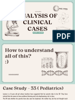 Analysis of Clinical Cases