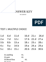 ANSWER KEY 4th Exam MAPEH 9