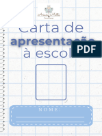 Carta de Apresentação À Escola