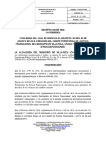 Reforma de Decreto105 Del 20 de Agosto de 2013.