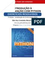 Resolvendo Exercicios - Curso de Python - PDF (By Nilo)