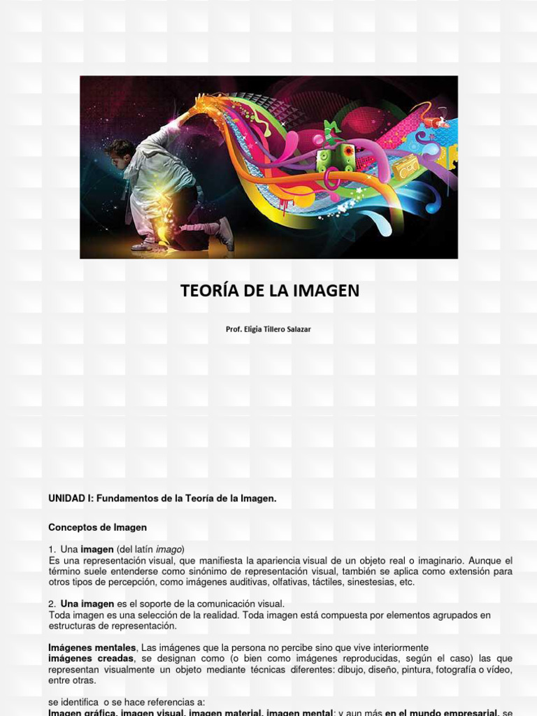 Teoria de La Imagen - Contenido 2018 | PDF | Imagen | Diseño