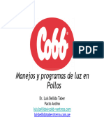 Manejos y Programas de Oscuridad Pollos