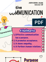 ESP Effective Communication Hallmarks