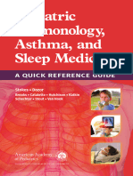 Pediatric Pulmonology, Asthma, and Sleep Medicine