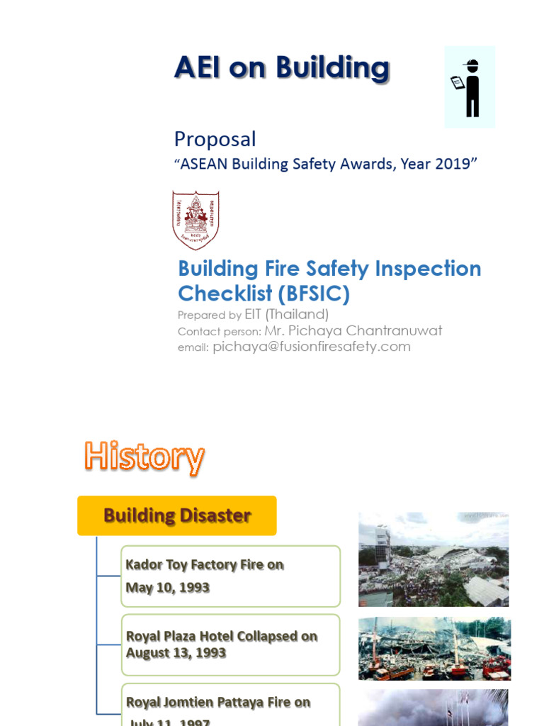 Fire Safety Inspection Checklist Thailand | PDF | Fire Safety ...