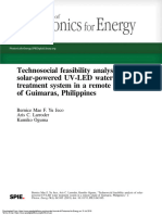 2019 Technosocial Feasibility Analysis of Solar Powered UV LED Water Treatment System in A Remote Island of Guimaras Philippines