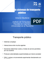 Modelado sistemas de transporte publico