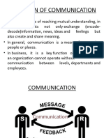 Definition of Communication