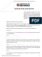 DECRETO #58.884 DE 29 DE JULHO DE 2019 Catálogo de Legislação Municipal