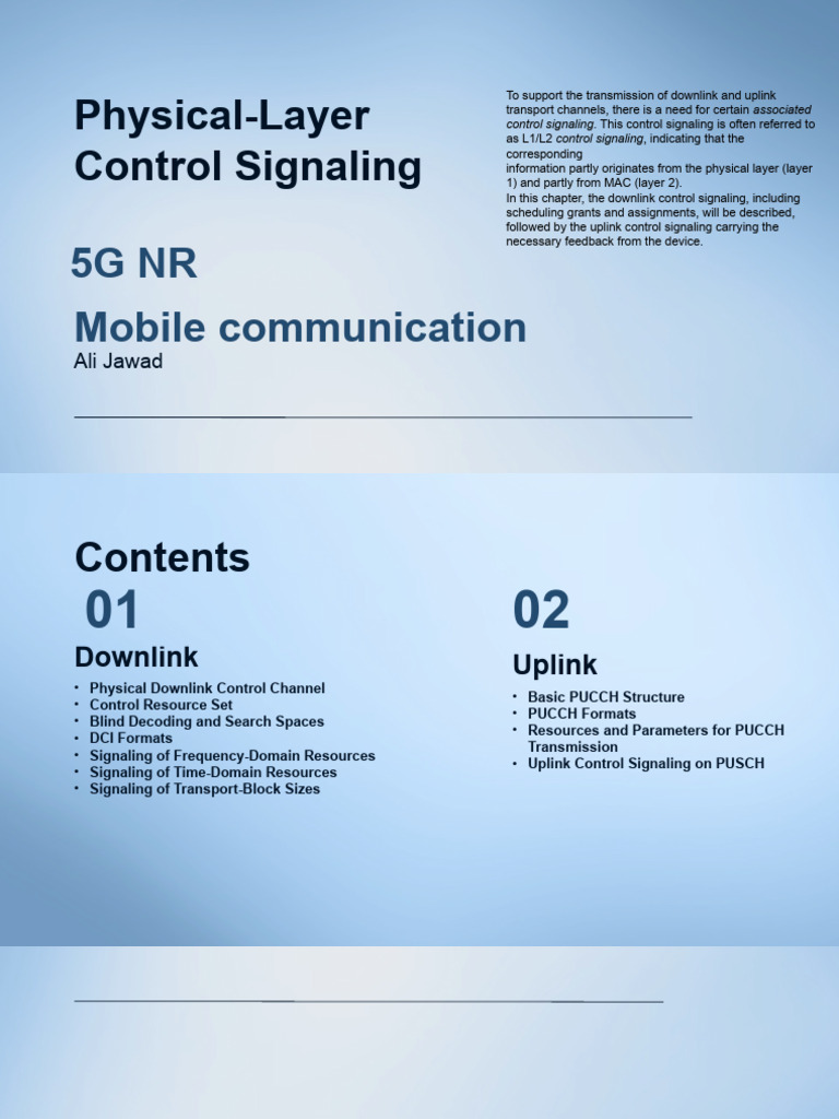 5G NR Downlink Control Signaling Guide | PDF | Orthogonal Frequency ...