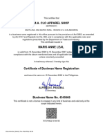 BN Certificate Kvgy982214184165
