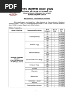 Faculty Recruitment 2024 Detailed Information Sheet Annexures 1