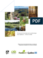 Protocole D'inventaire de La Phénologie Des Végétaux - V2019