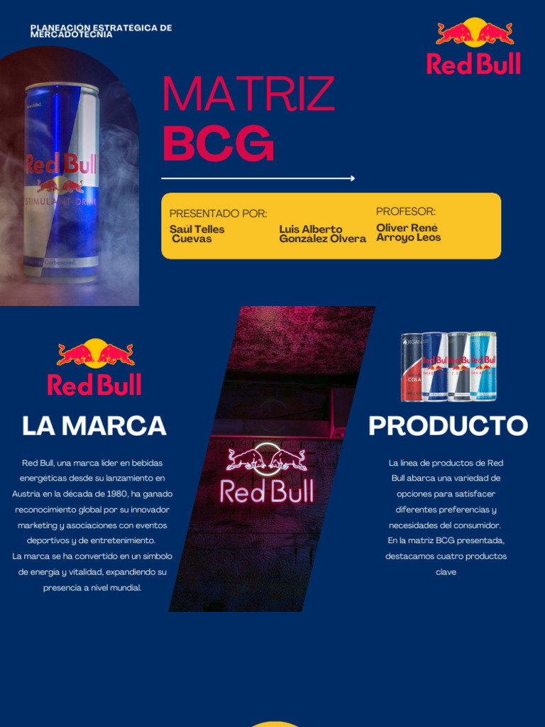 Matriz BCG Red Bull | PDF | Producto (Negocio) | Marketing
