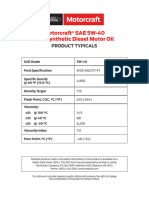 Product Data Sheet 5W40 Full Synthetic Diesel