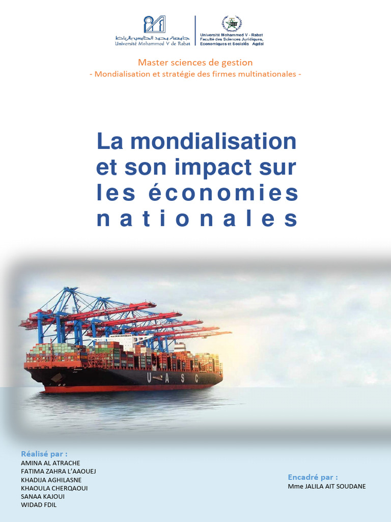 Définition et enjeux de la mondialisation | PDF | Globalisation ...