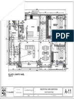 Arquitectura - Planta Quinto Nivel: ESCALA: 1/50