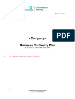 SearchDisasterRecovery Business Continuity Plan Template