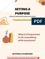 Setting A Purpose