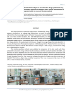 Determination of Dry Mass of Wastewater Sludge