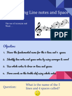 Lesson 5-Recognizing Lines and Space Notes October 4-8, 2021